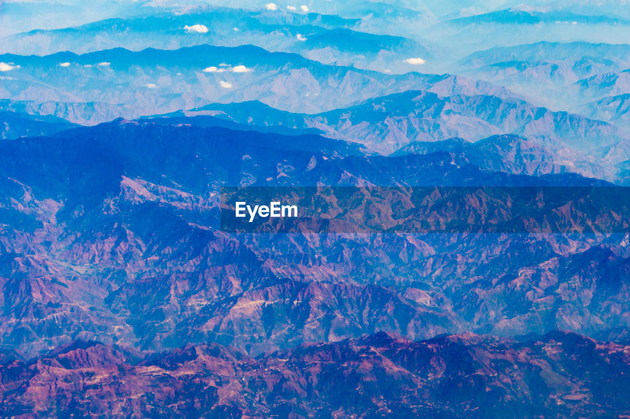 Full frame shot of snowcapped mountains