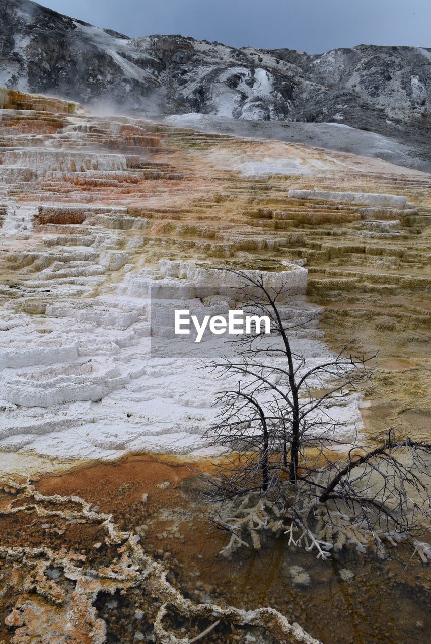 Scenic view of lassen volcanic national park