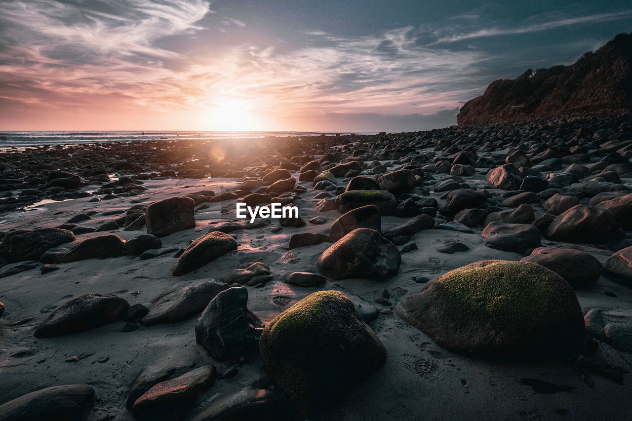 Malibu beach sunset