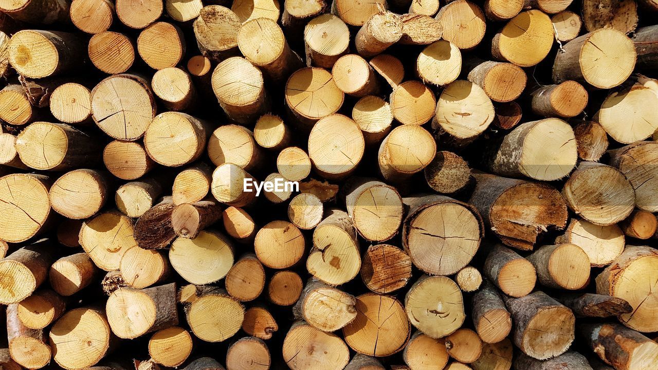 Full frame shot of logs. wood, firewood, texture.