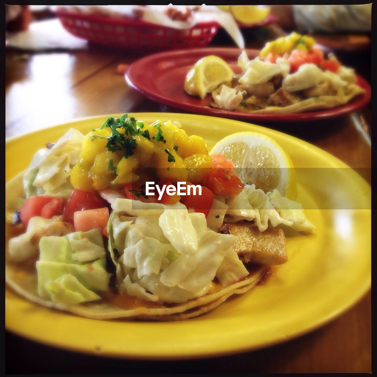 Close up of meal on plate