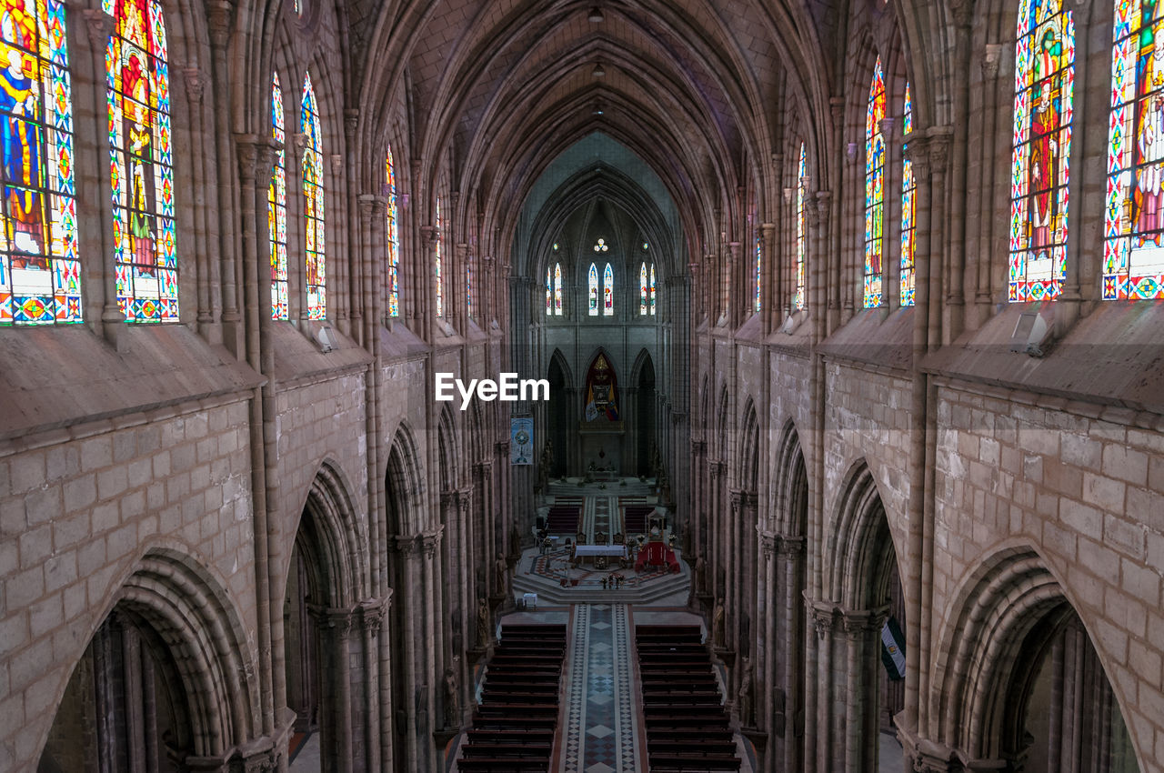 Interior of church