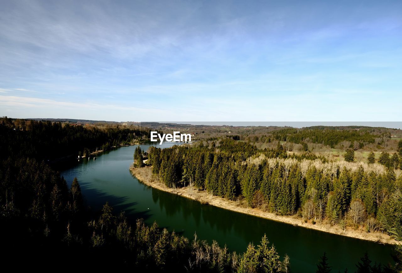 Scenic view of river against sky