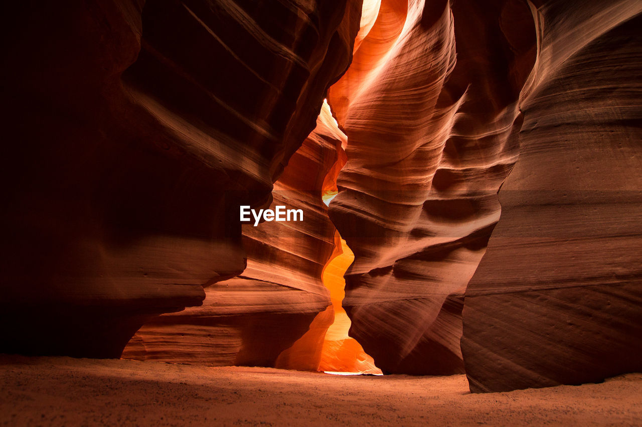 Rock formation in cave