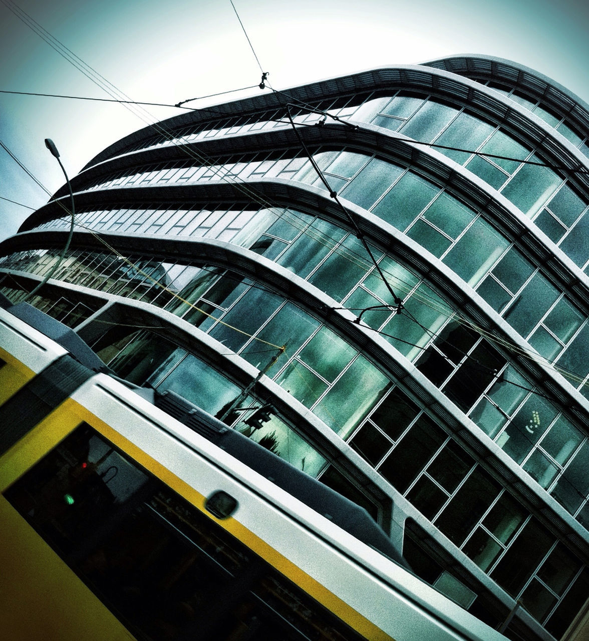LOW ANGLE VIEW OF MODERN BUILDINGS