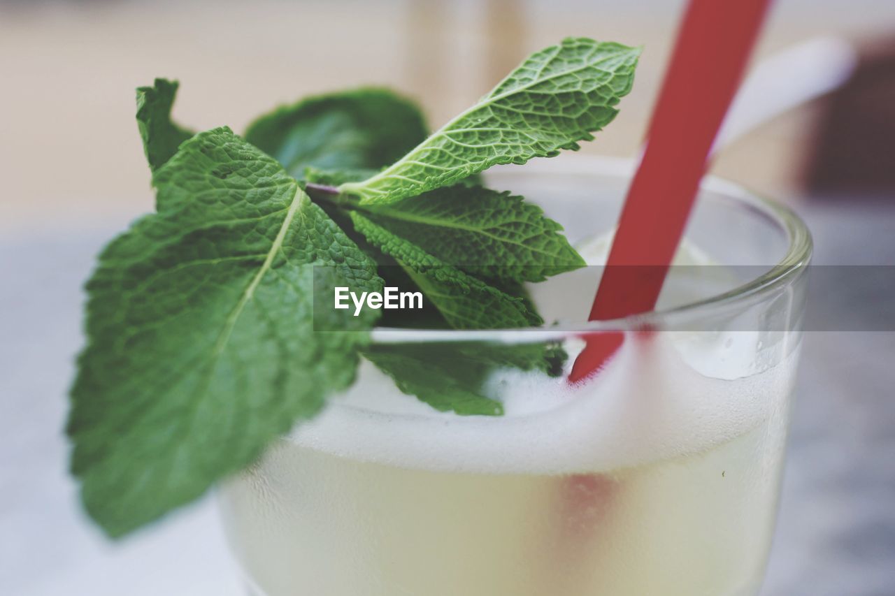 Close-up of drink on table