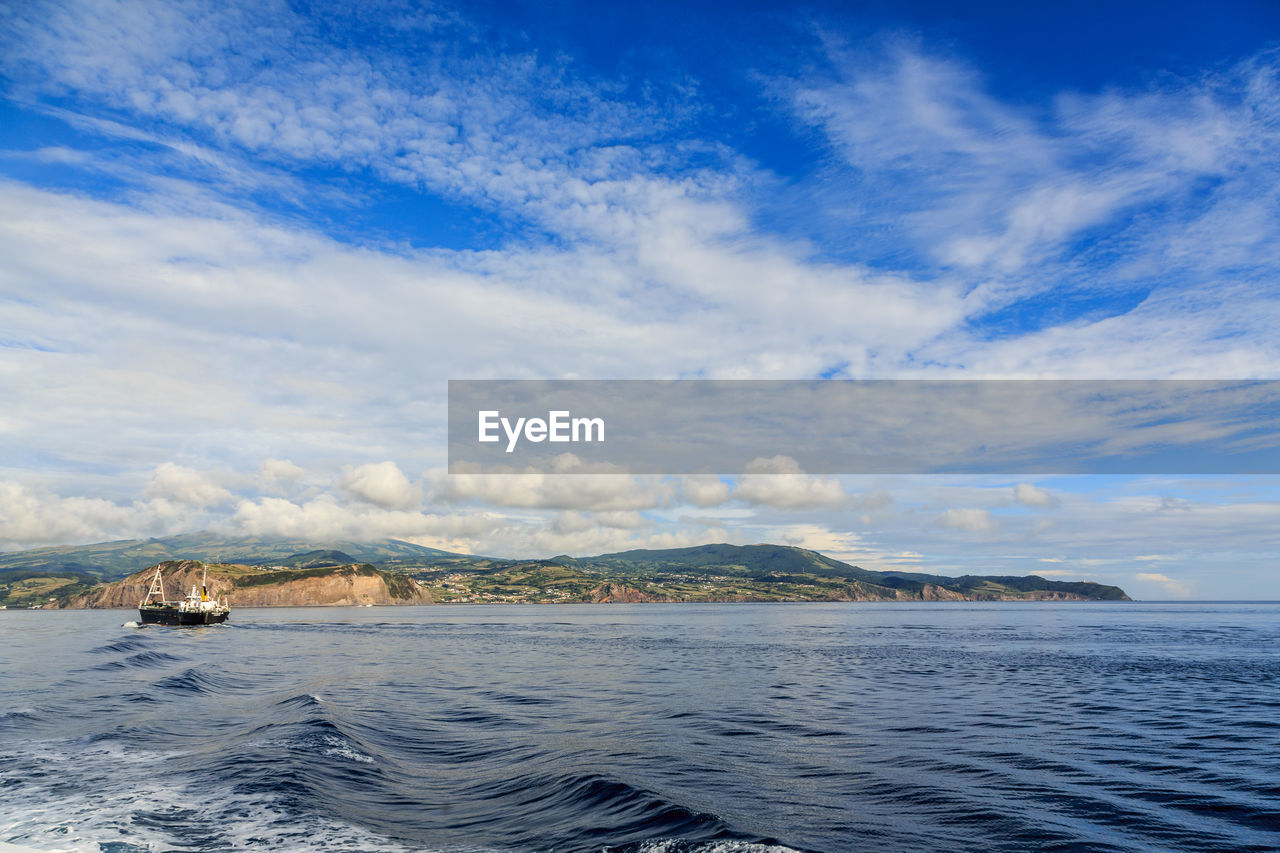 Scenic view of sea against sky