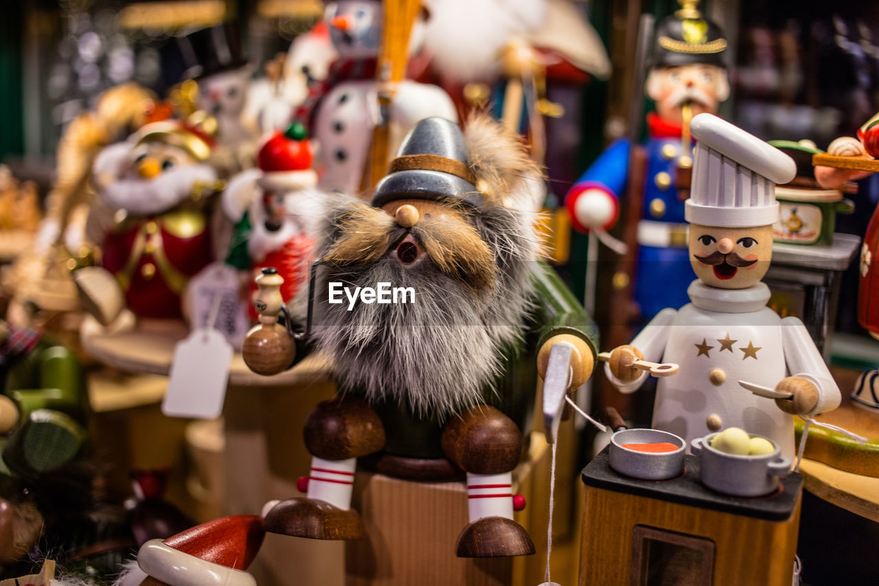 Close-up of figurine for sale