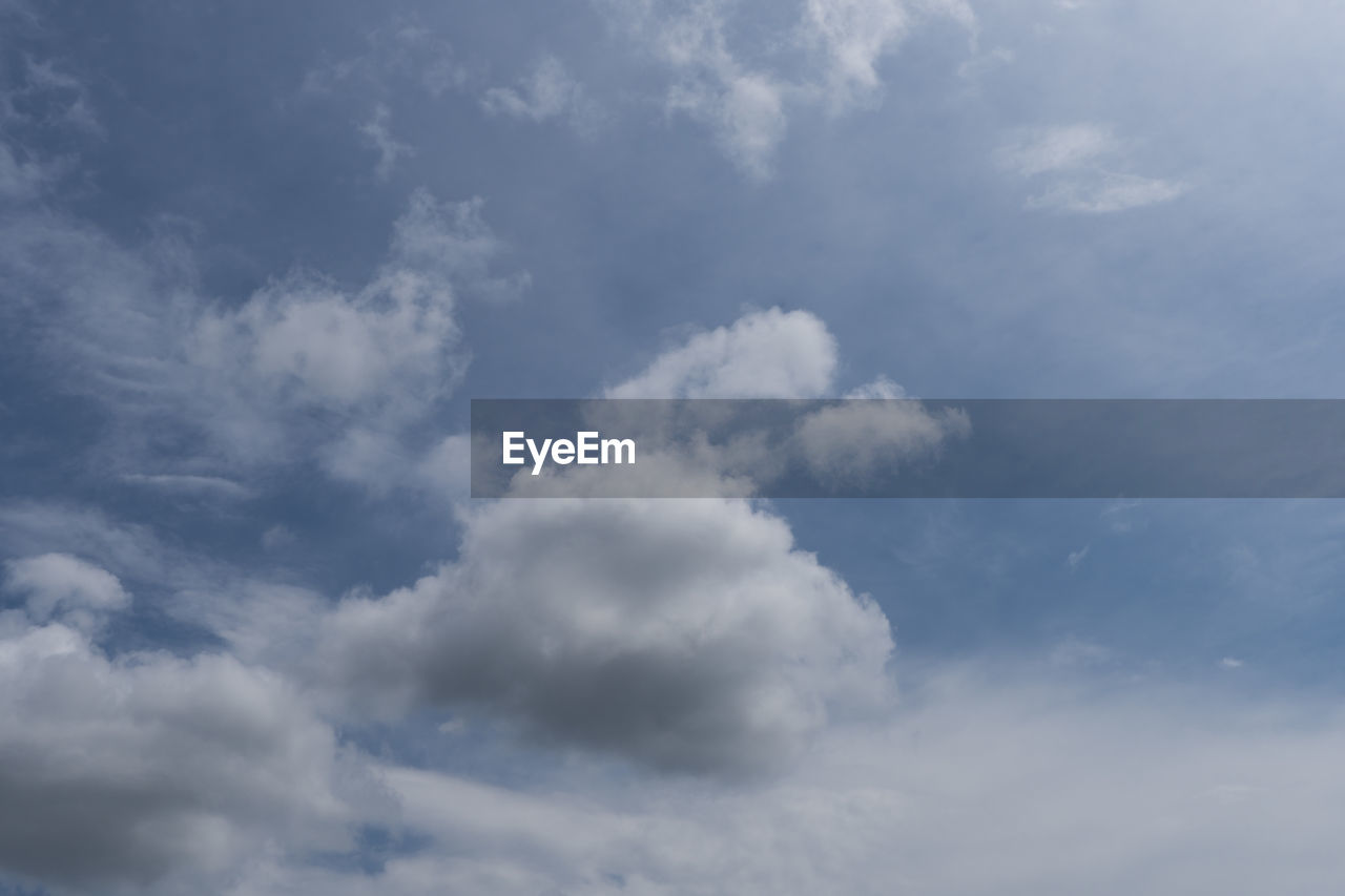 LOW ANGLE VIEW OF CLOUDS IN BLUE SKY