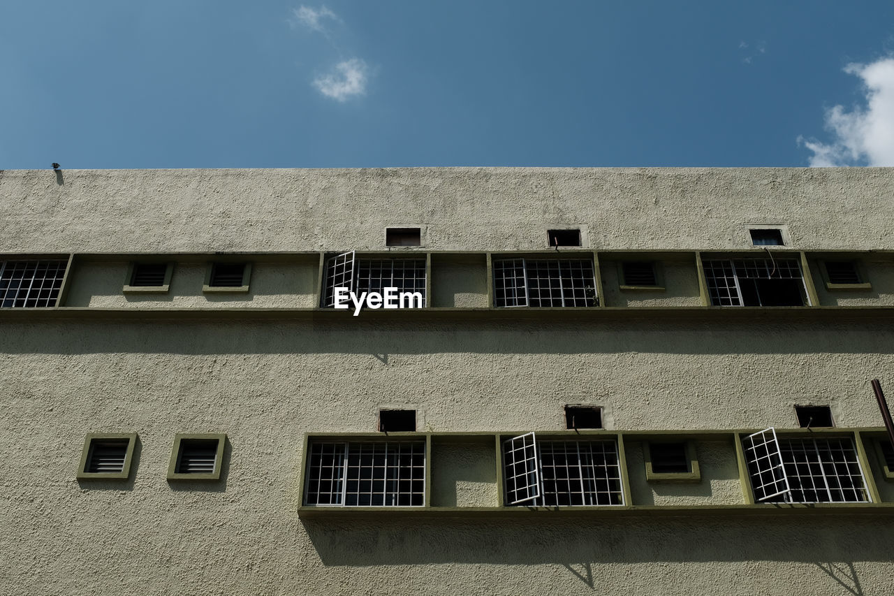 Low angle view of building against sky