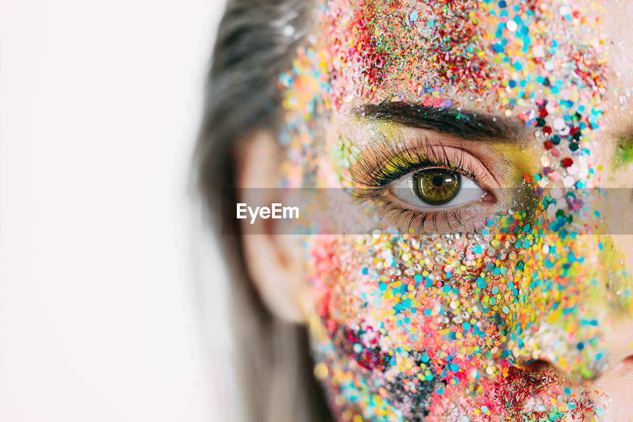 Close-up portrait of human eye