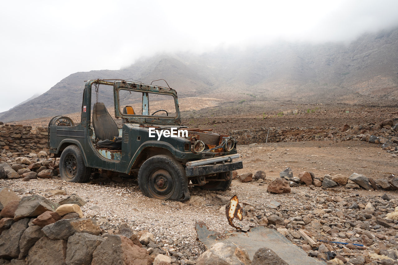 Jeep wrack from war