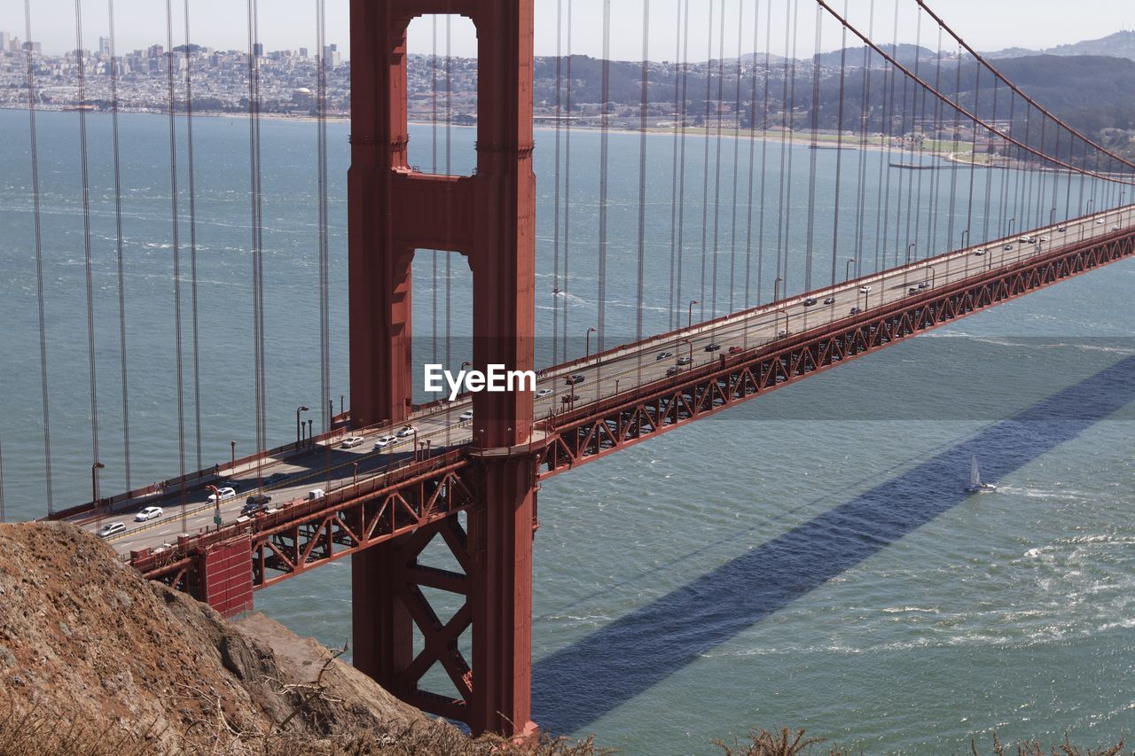 view of bridge over river