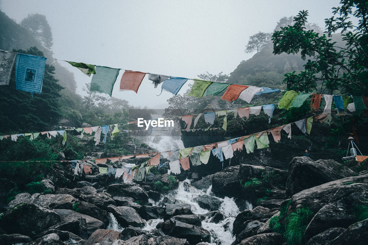 SCENIC VIEW OF WATERFALL