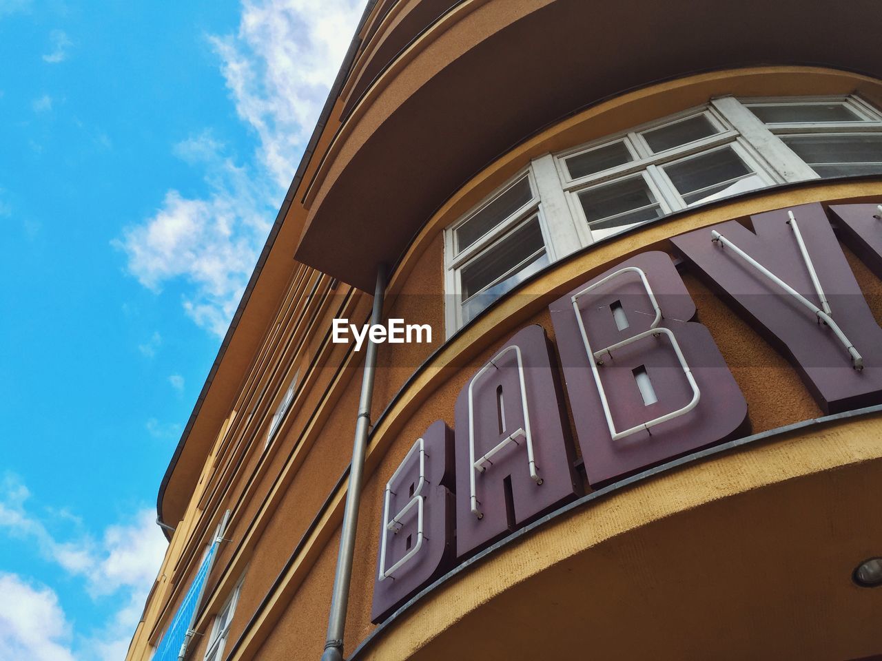 Low angle view of building against sky