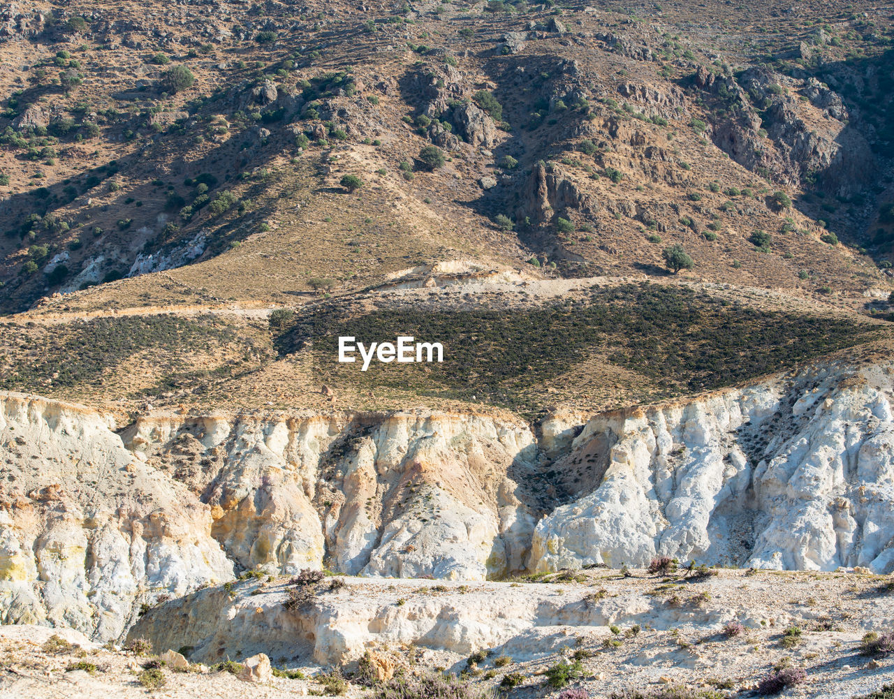 Volcanic crater stefanos in the lakki valley of the island nisyros greece