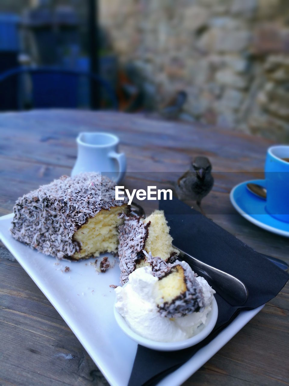 CLOSE-UP OF DESSERT ON PLATE