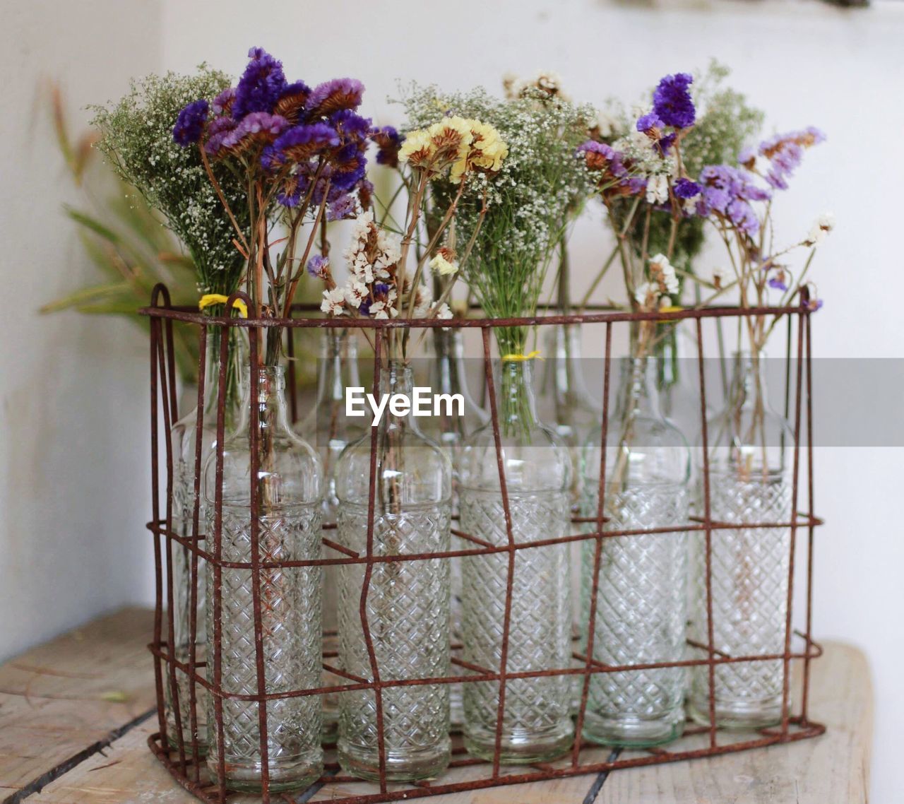 Flowers in vase on table