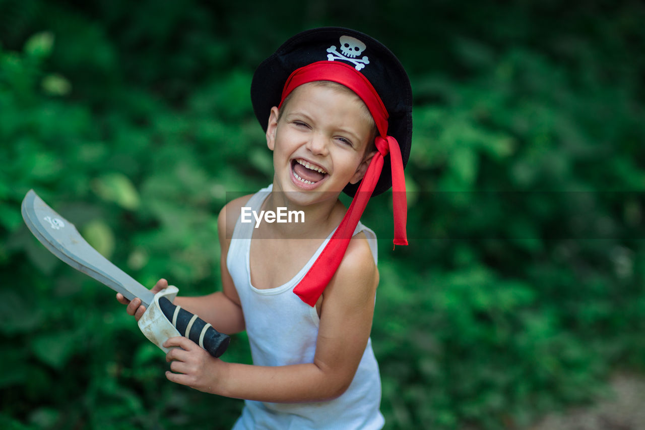 Portrait of smiling boy