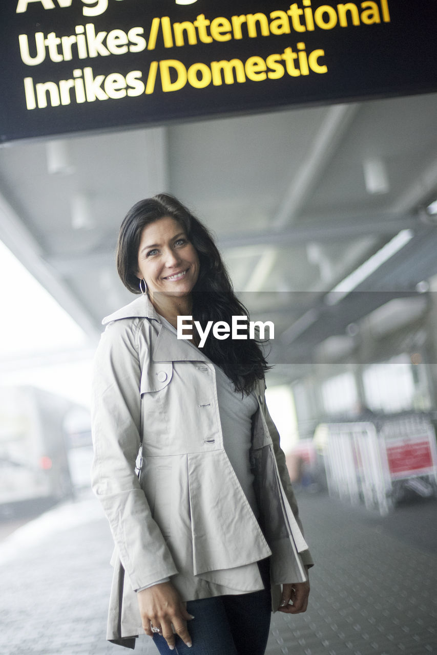 Young woman at airport