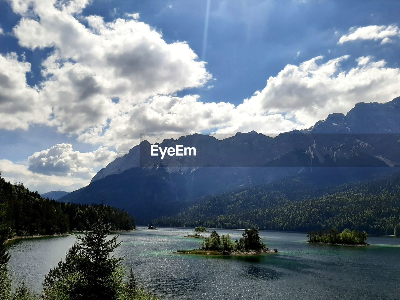 Cloudy sky in eibsee