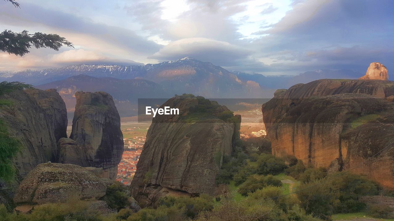 Panoramic view of landscape against sky