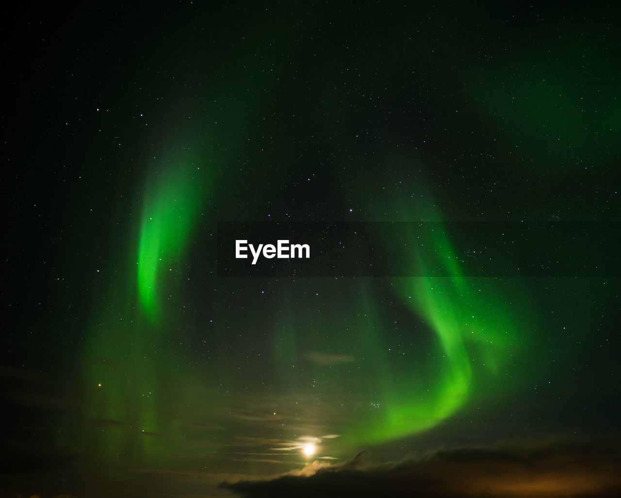 Low angle view of sky at night