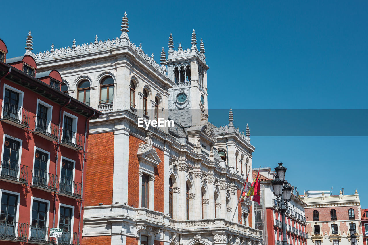 Facade of valladolid's city hall in the main square