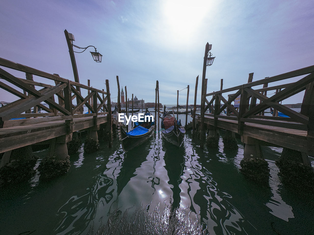 WOODEN PIER IN CANAL