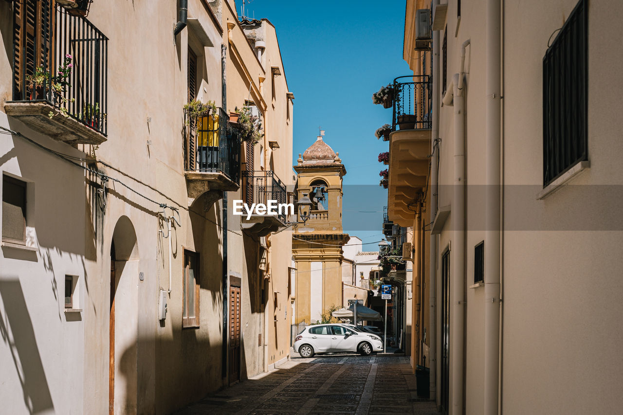 Street amidst buildings in city