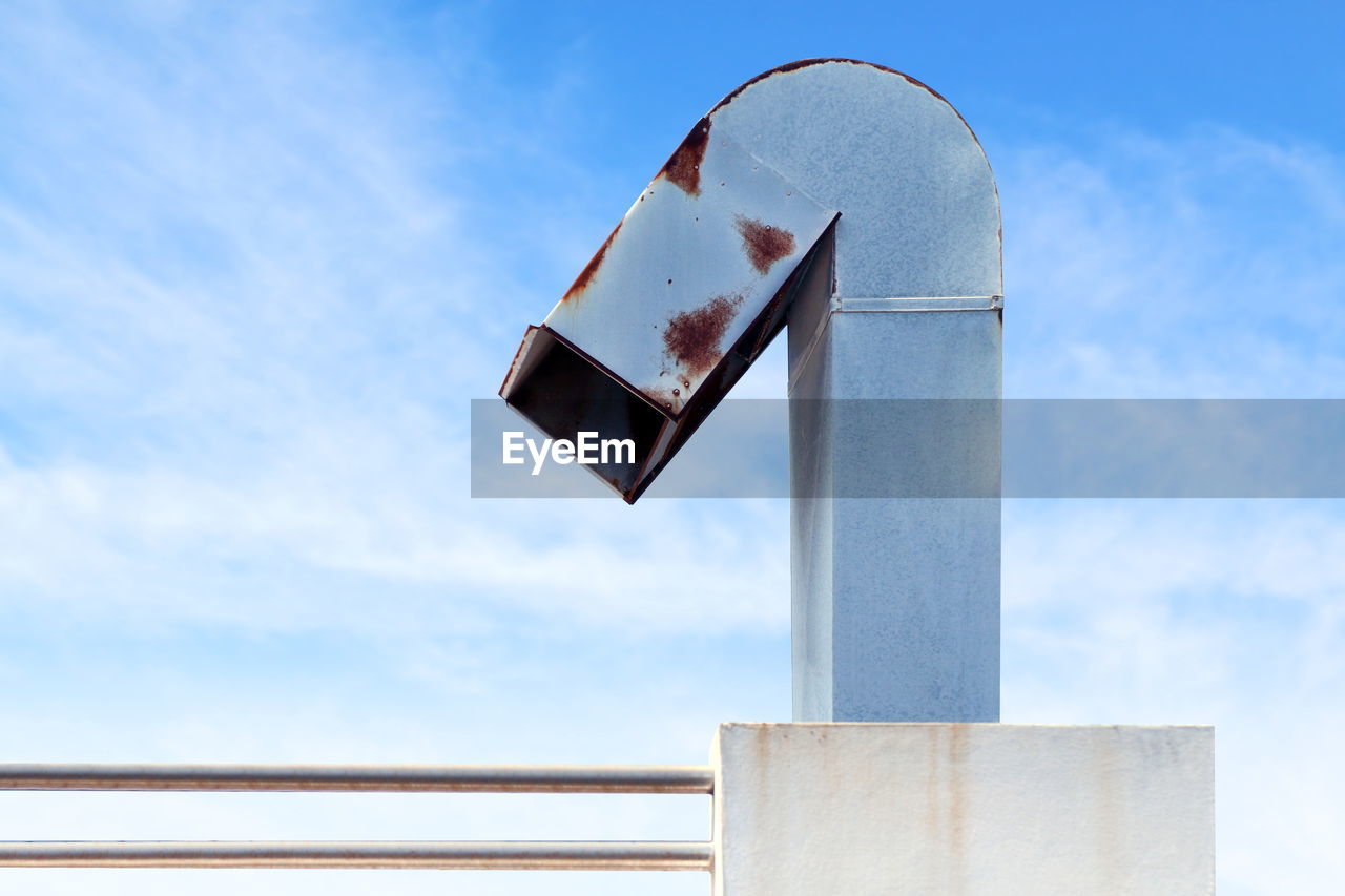 LOW ANGLE VIEW OF SIGNBOARD AGAINST SKY