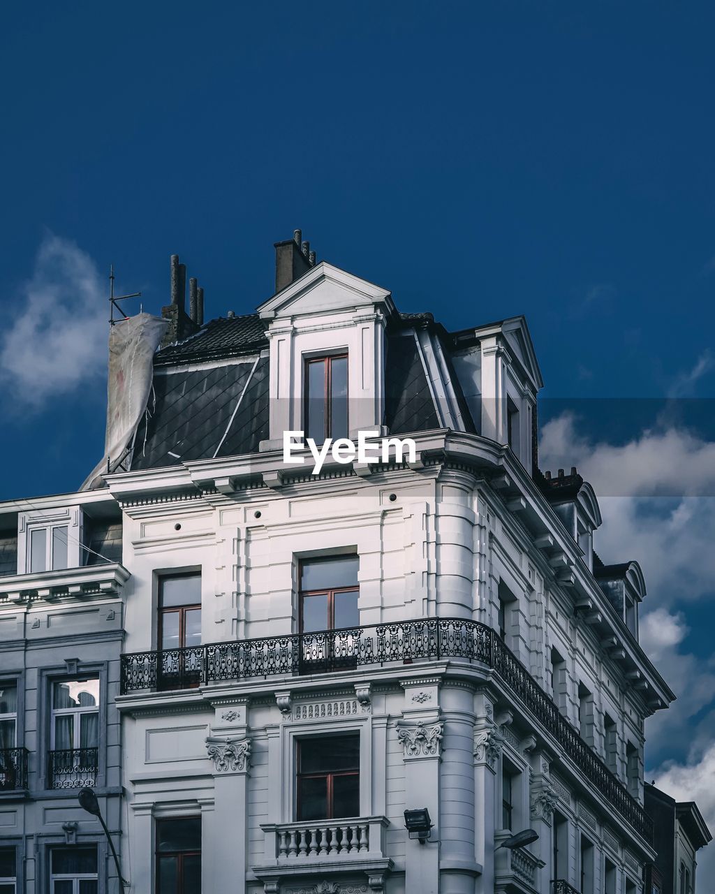 Low angle view of building against sky