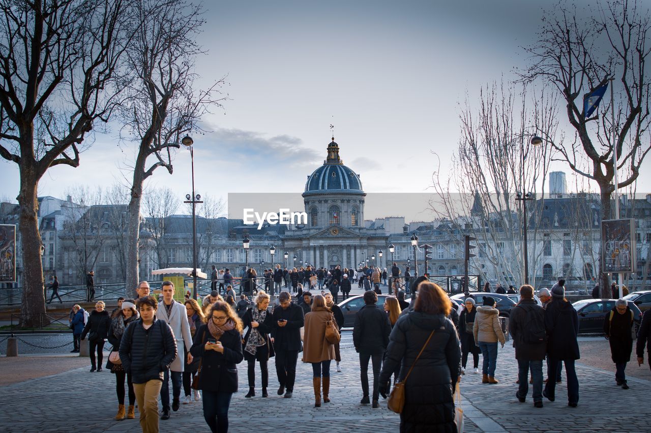 Crowd of tourists