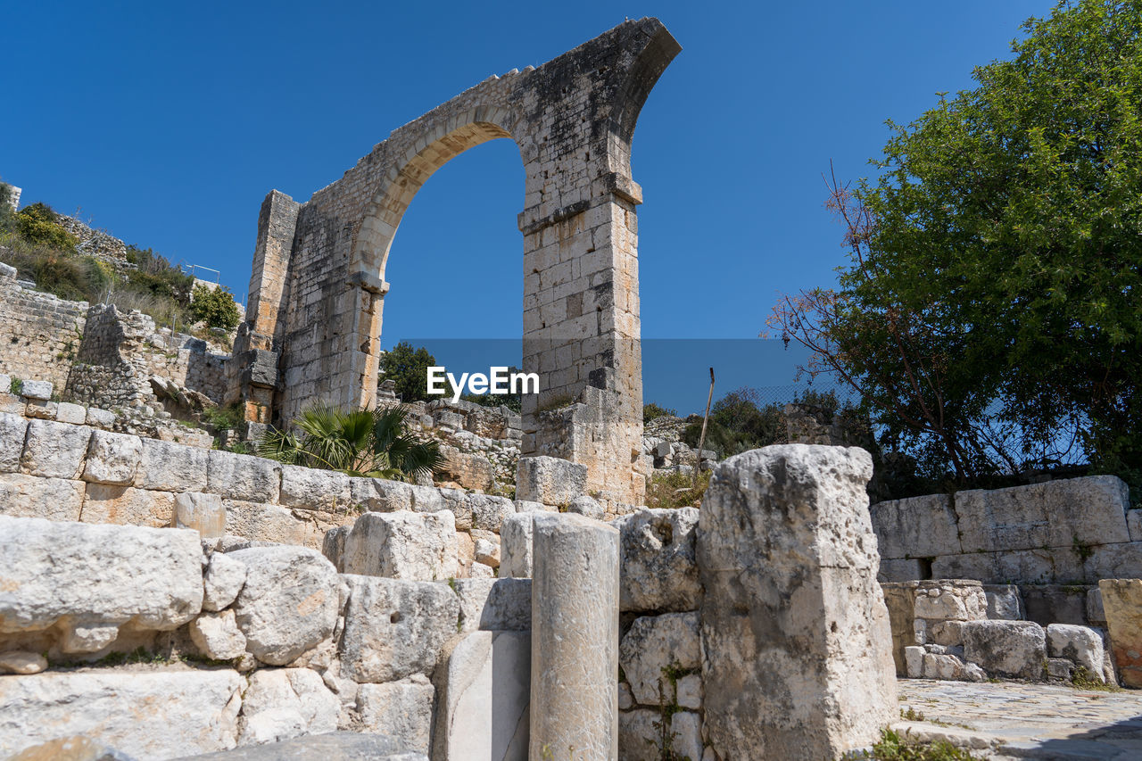 Old ruins against clear sky