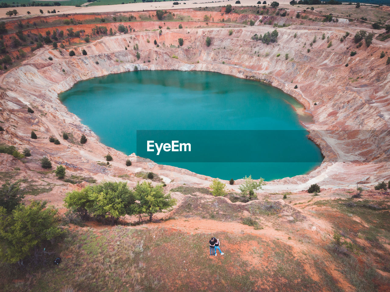 HIGH ANGLE VIEW OF A LAKE