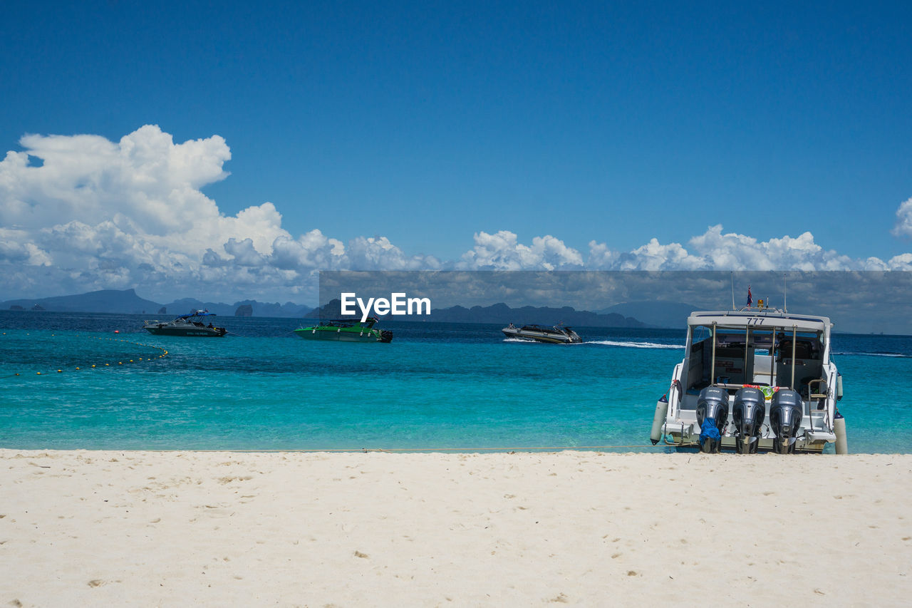 SCENIC VIEW OF SEA AGAINST BLUE SKY