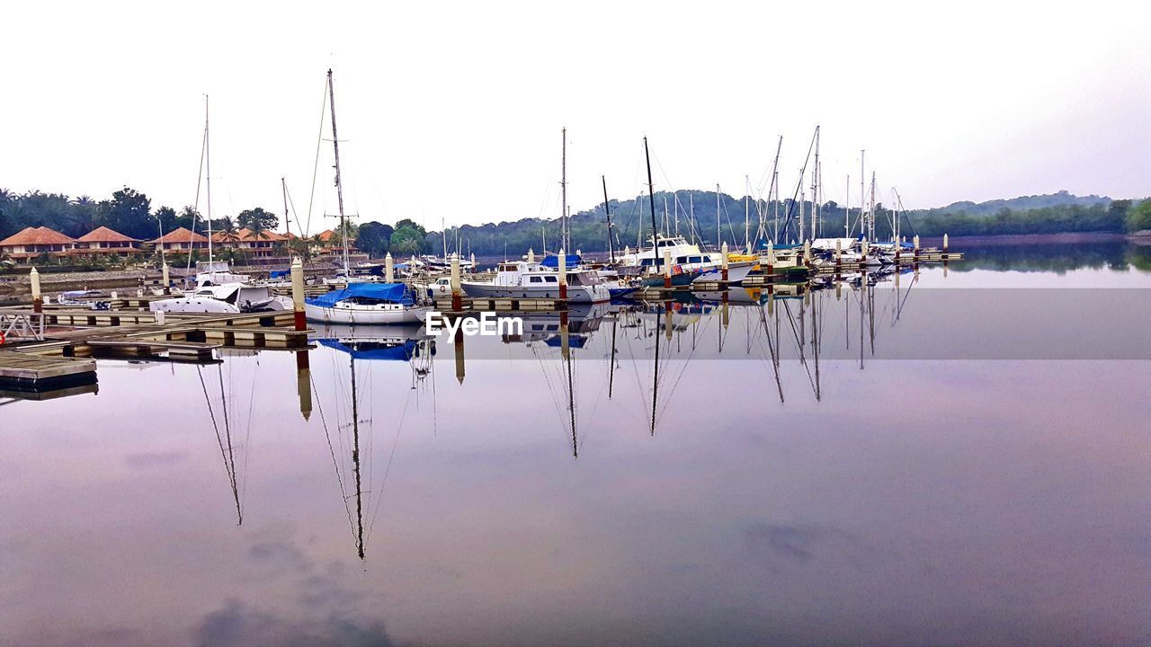 SAILBOATS IN MARINA