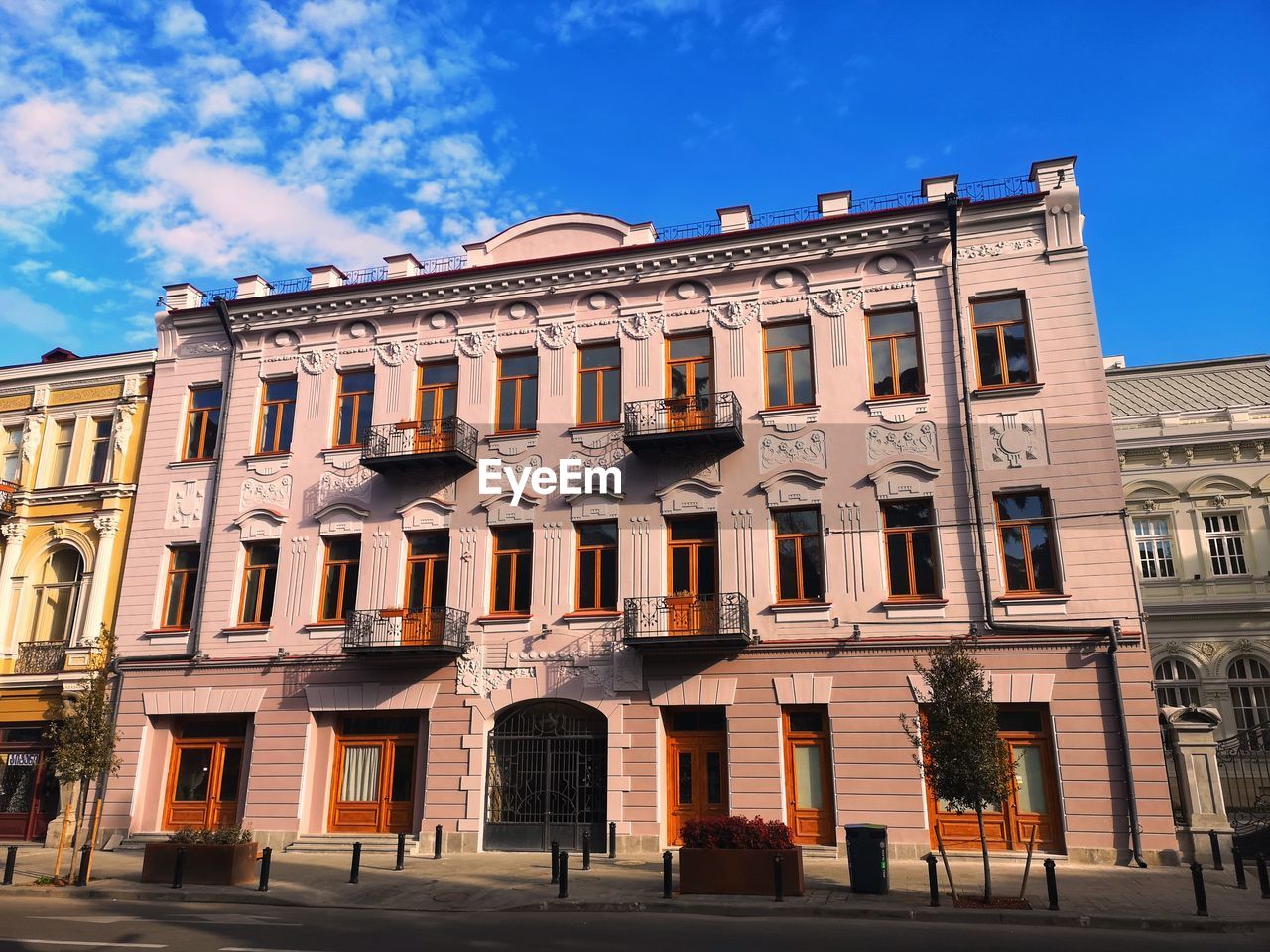 Low angle view of historical building against sky