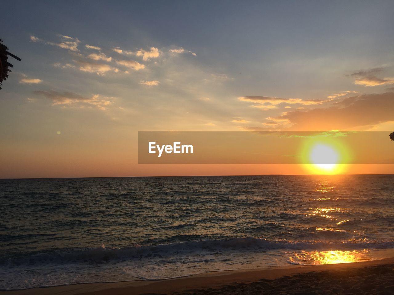 SCENIC VIEW OF SEA DURING SUNSET