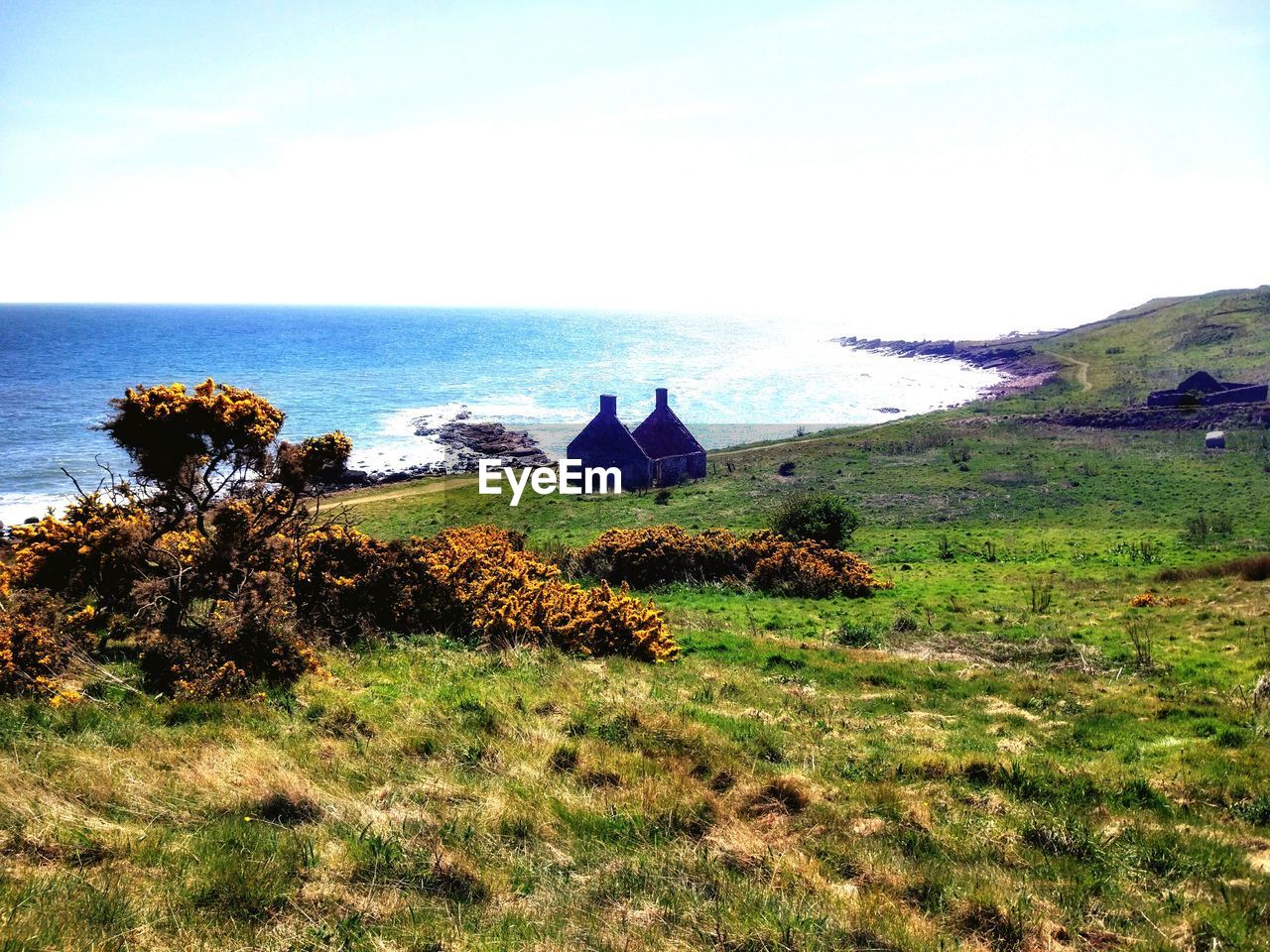 VIEW OF SEA AGAINST CLEAR SKY