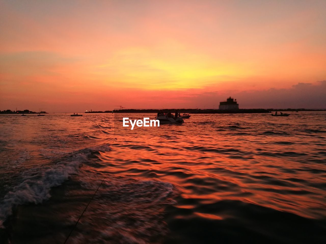 Close-up of sea with sky in background