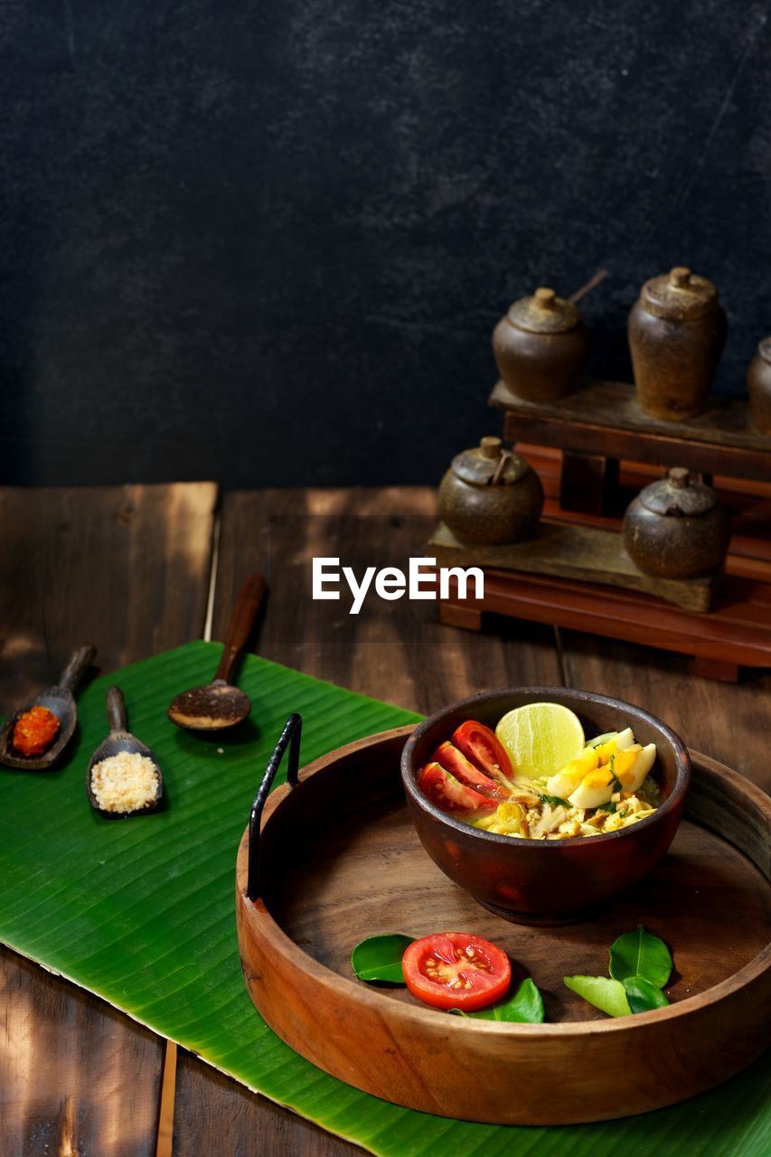 Chicken soup or known as soto lamongan, is a traditional food from east java indonesia.