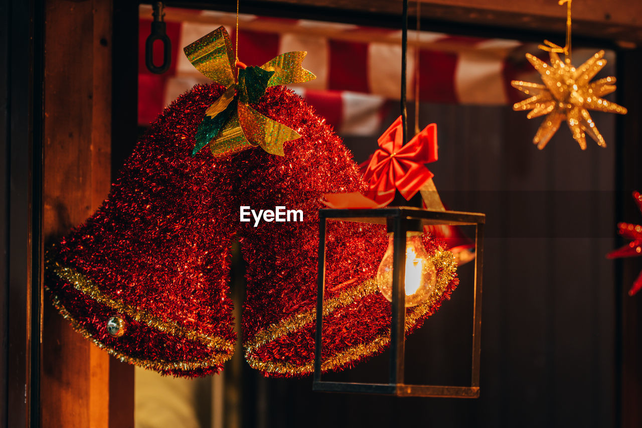 Close-up of christmas decoration