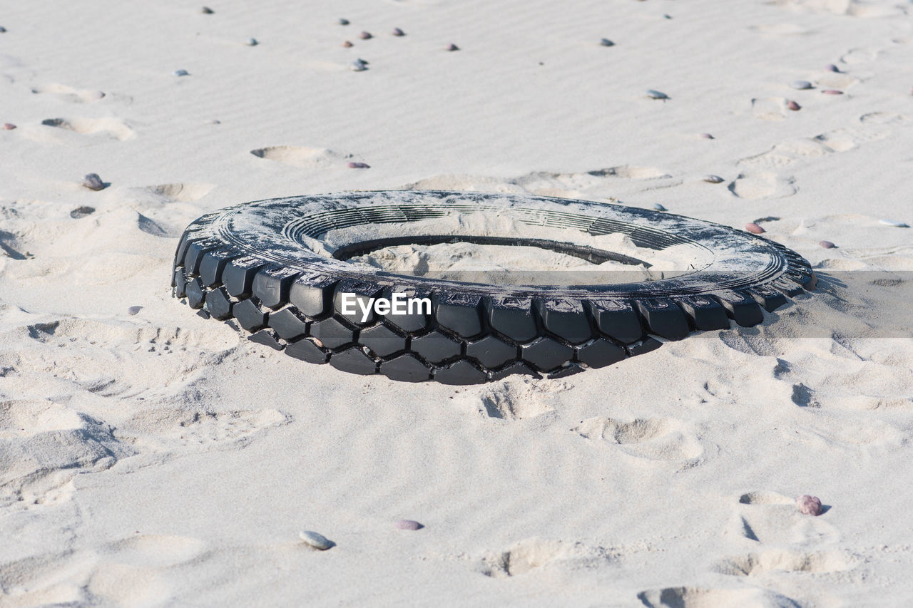 HIGH ANGLE VIEW OF A SAND