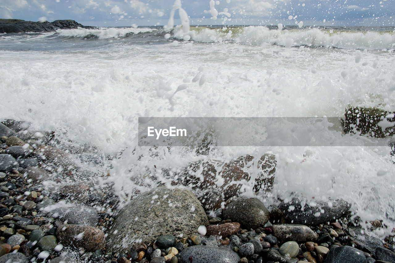 SCENIC VIEW OF SEA WAVES