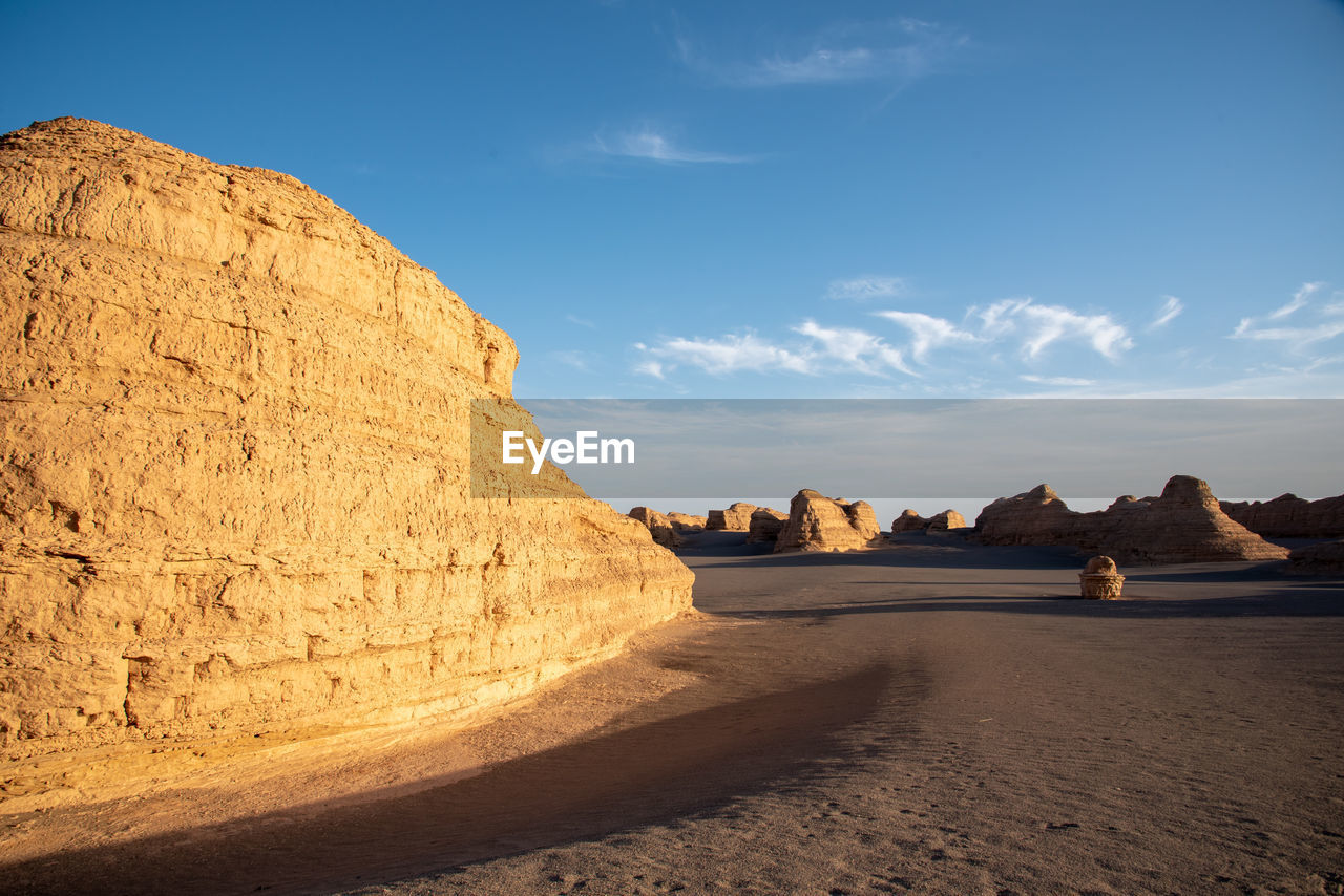 VIEW OF ROCK FORMATIONS AT SEASIDE