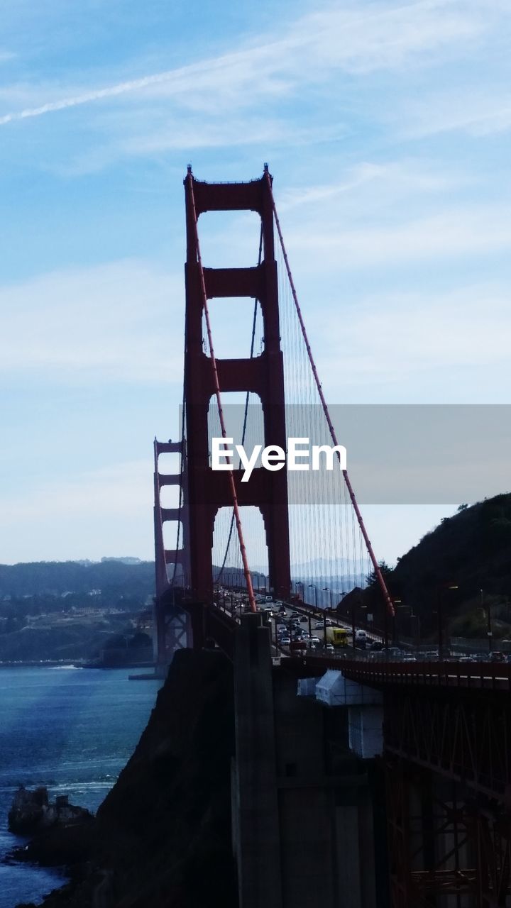 GOLDEN GATE BRIDGE OVER RIVER