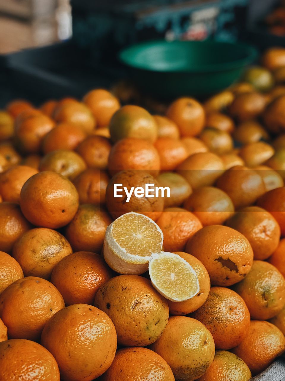 Full frame shot of oranges