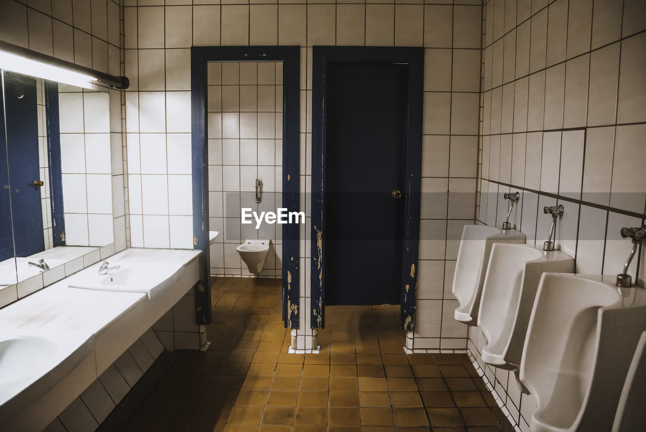 Empty public bathroom