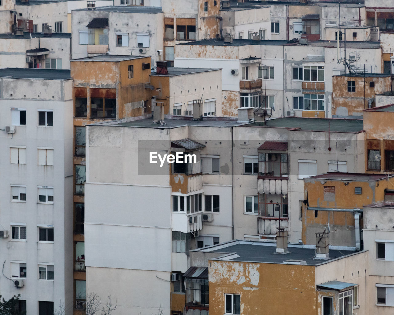 Full frame shot of residential buildings